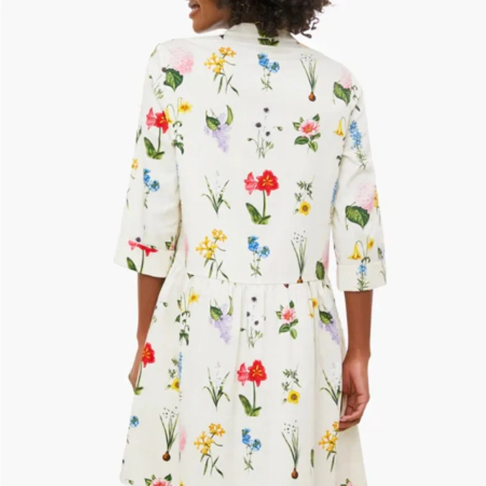 Tuckernuck Floral Mini Dress - Cream with Multicolor - Picture 4 of 4